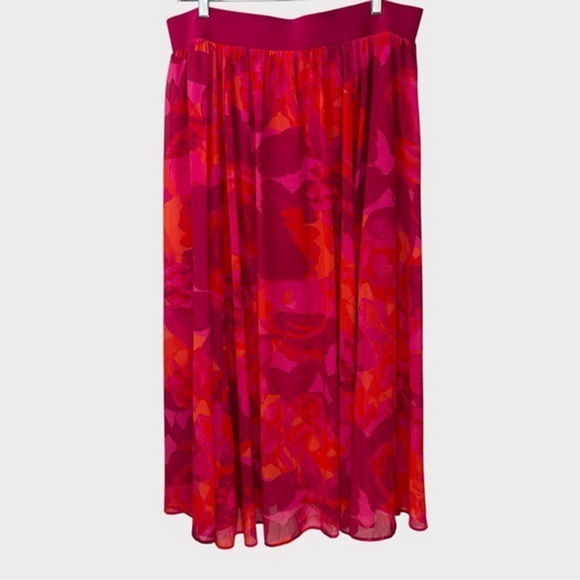 Torrid Maxi 2X Sheer Skirt with Built-in Shorts Resort Wear Colorful Boho - Picture 2 of 12